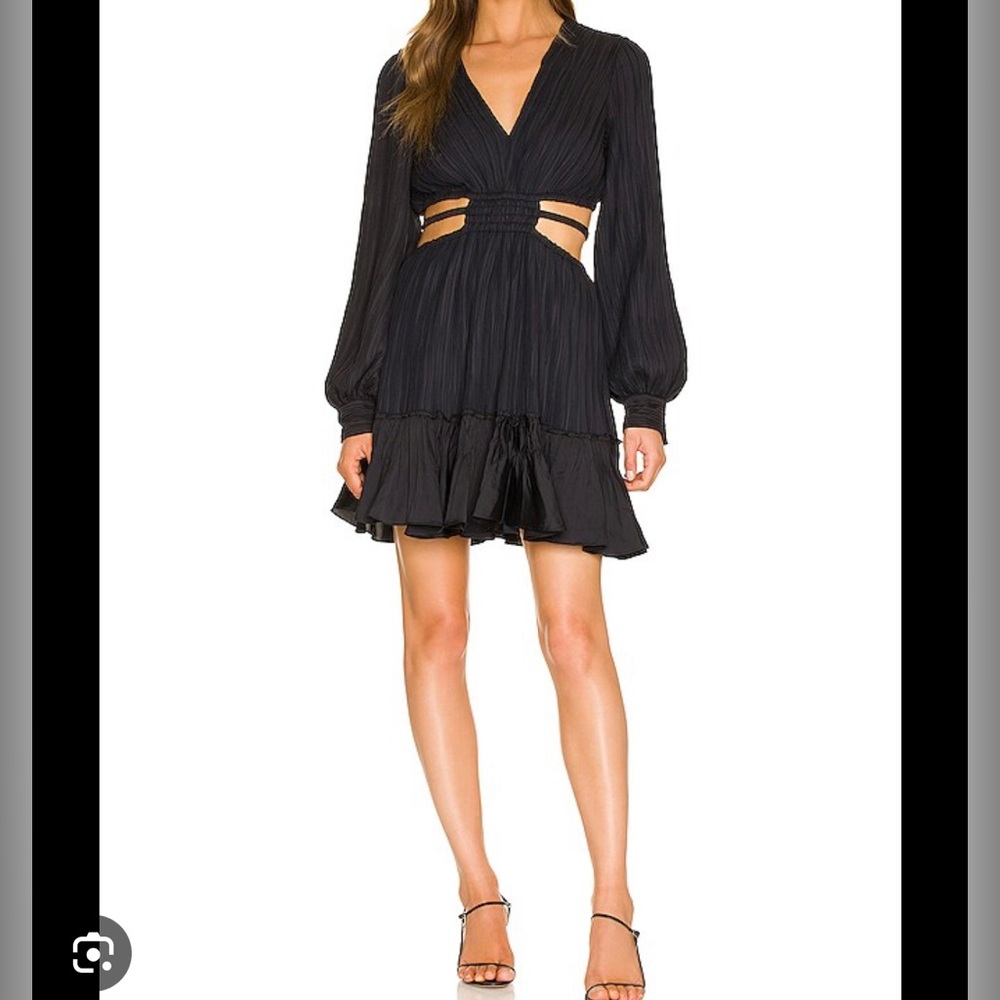 NWT Jonathan Simkhai Black Londyn Cutout Dress